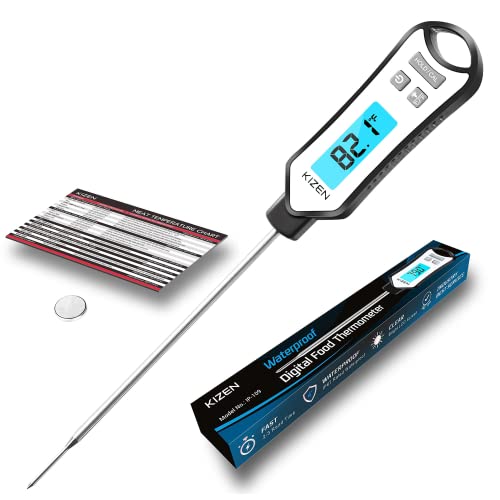 방수 스테이크 온도계 색상 택1 Kizen IP109 Waterproof Meat Thermometer