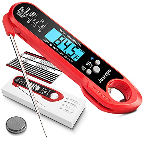디지털 조리용 온도계 색상 택1 Juseepo Instant Read Waterproof Meat Thermometer