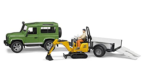 브루더 Land Rover & JCB 셔블 견인 세트 BR02593