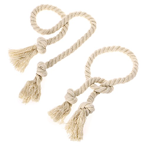 네튜럴 코튼 로프 커튼 타이백 2세트 색상 택1 BTSKY 2 Pieces Natural Cotton Curtain Rope Tiebacks