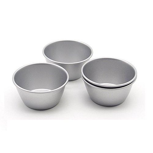 Astra shop팩 8 Individual Molds/Chocolate Molten Pans/Pudding Cups/Raspberry Souffle Pot Pie Darioles Ramekins/Brownies Tumblers Popovers/3-Inch Nonstick Egg Tart Bakeware
