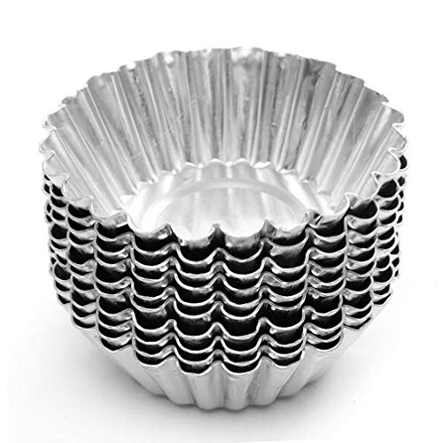 에그 타르트 알루미늄 몰드 30개입 BESTONZON 30pcs Egg Tart Mold Non Stick Aluminum Cupcake Cake Cookie Pudding Tin Mold Lined Mould Tin Baking Tool