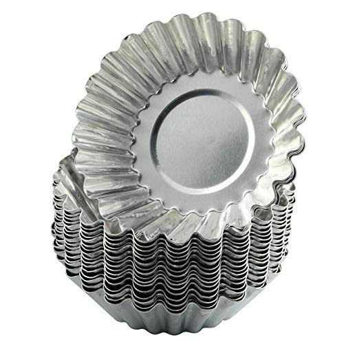 알루미늄 에그타르트 팬 20개입 Tegg Egg Tart Mold 20PCS Aluminium Cupcake Cake Cookie Lined Mould 베이킹 Tools