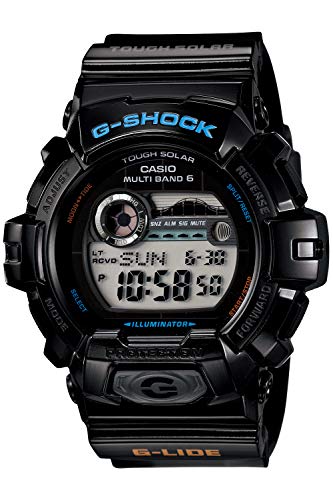 카시오 손목시계 G-SHOCK 지샥 G-LIDE 전파 솔라 GWX-8900-1JF 블랙