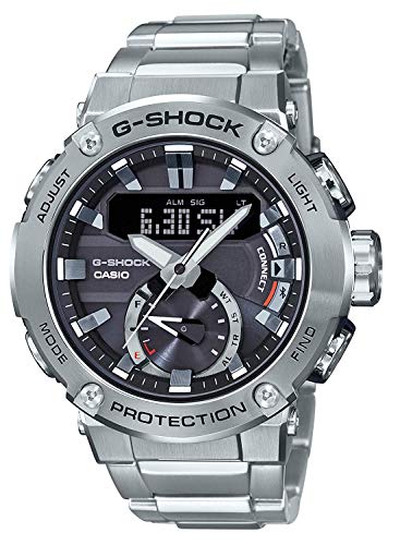 카시오 손목시계 G-SHOCK 지샥 G-STEEL 솔라 카본 코어 가이드 구조 GST-B200D-1A 남성