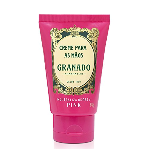 핸드크림 Linha Pink Granado - Creme Para as Maos Anti-Odor 60 Gr 컬렉션 Odor 컨트롤 Hand Moisturizer Net 2.1 Oz