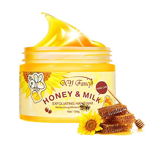 핸드크림 Hands 케어 Paraffin&ampnbspMilk &ampamp Honey Moisturizing Peel Off Hand Wax 마스크 Hydrating Exfoliating Nourish Whitening Skin 5.3oz/150ml