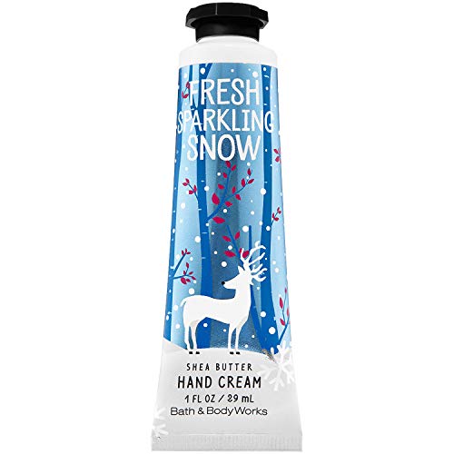 Bath and Body Works Fresh Sparkling Snow Shea Butter Hand Cream 1.0 Fluid Ounce (2018 Edition)