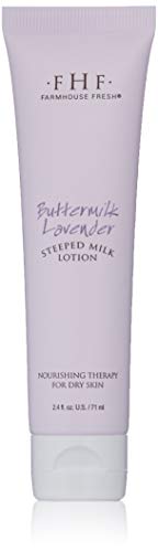 핸드크림 FarmHouse Fresh Buttermilk 라벤더 Steeped Milk Lotion 2.4 Fl Oz