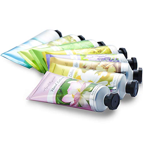 핸드크림 Lotion 선물세트 여성 - Hand Moisturizer 세트 Made Organic Shea Butter Choice 8 Scented 미니 Lotions팩 Great 케어 Pamper Kit Luxury 선물 Idea