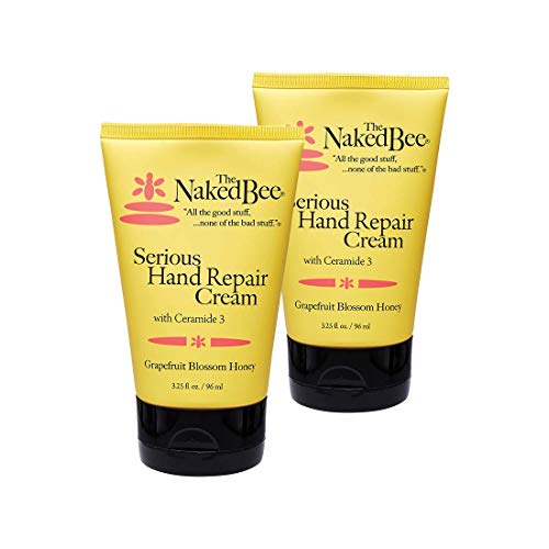 핸드크림 Naked Bee Grapefruit Blossom Honey Ceramide 3 Serious Hand Repair Cream Lotion - 2 Pack