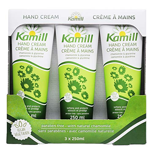 핸드크림 Kamill Chamomile Glycerine Vegan Hand Cream 8.45 Fl Oz 250ml x 3 Pack