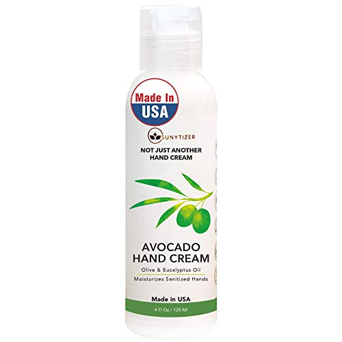 핸드크림 Avocado Olive Oil Hand Cream - Made USA 디자인 Dry Cracked Hands Moisturizing from Sunytizer Anti 에이징 여성 Repair 4 fl. oz