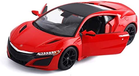 모델 카 die casting 카 모델 아큐라NSX 2018 /카 모델 생일 홀리데이 기프트 콜렉션 데코레이션으로 대응 일시 24합금 다이캐스트 모델 카/ (Color : Red)