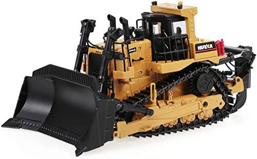 Mopoq 다이캐스트 모델 불도저 메탈 건설 차량1/50,die casting 합금 헤비・엔지니어링 트럭 휠 키즈 교육 장난감