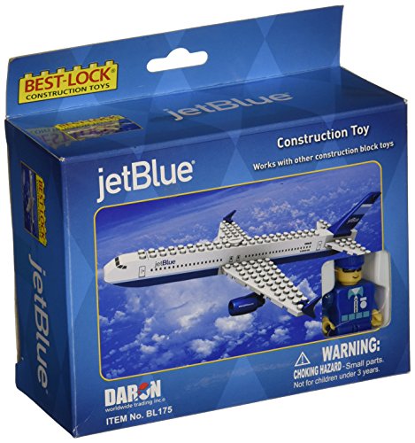 Daron Jet Blue Construction Toy 55-Piece