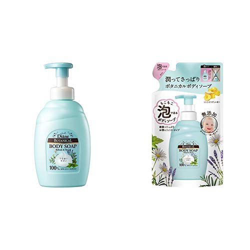 【세트 구매】Diane Botanical(DIANNE 《보타니카루》) 포바디 soap 리프레시&모이스트 대용량 800ml & Botanical(DIANNE 《보타니카루》) 포바디 soap 리프레시&모이스트 대용량 손톱 살 수 있게 용 채우기 교환 700ml