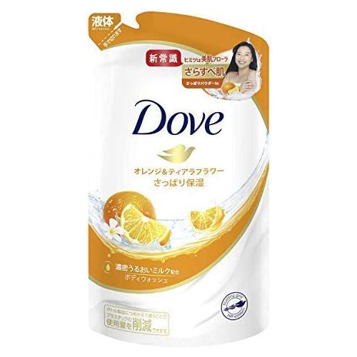Dove(다《》) 바디 워시 바디 soap 오렌지&티아라 플라워 힐교환용 360g 바디 soap 신선한 오렌지와 티아라 플라워가 명랑한 향기(향료 배합).360그램 (x 1)