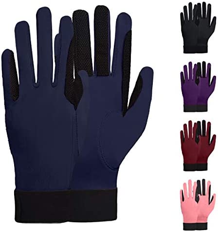 ChinFun&nbspWomen Horse Riding Gloves Stretchable Equestrian Breathable Outdoor Horseback 사이클링 Driving