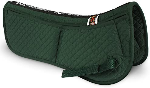 ECP Equine Comfort Products Correction Half Saddle Pad with Adjustable Memory Foam