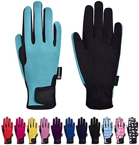 ChinFun 어린이 Horse Riding Gloves Equestrian Child Youth 소년 소녀 Mittens Perfect Biking 사이클링 러닝 Outdoor Activities
