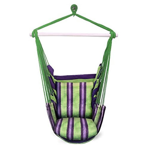 Sorbus Hanging Rope Hammock Chair Swing Seat Any Indoor Outdoor Spaces