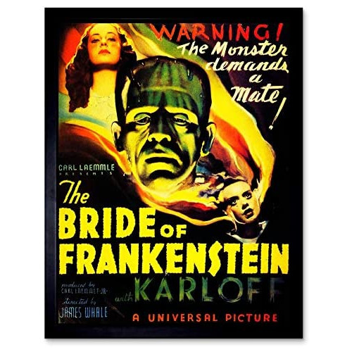 Wee 블루 Coo Frankenstein Boris Karloff Monster Horror Whale USA Unframed Wall 아트 Print Poster Home Decor Premium