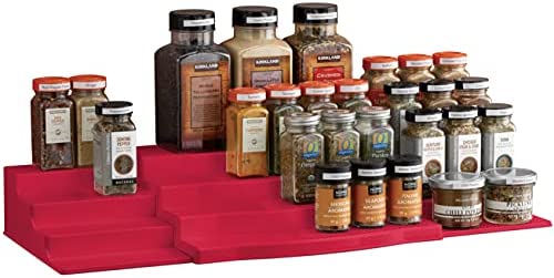 YouCopia 48 Spice Bottle ShelfSteps Organizer Expandable White
