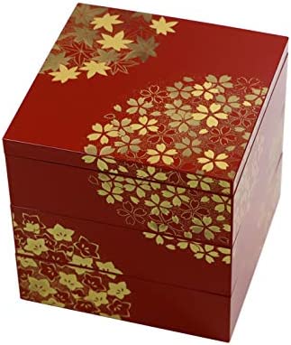 오사카 장생당 환봄 가을 3단찬합 15cm (보냉백 포함)