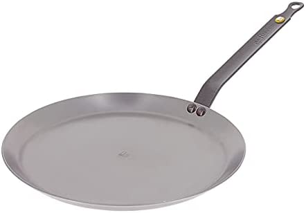 MINERAL B Round Carbon Steel Crepe/Tortilla Pan 12-Inch
