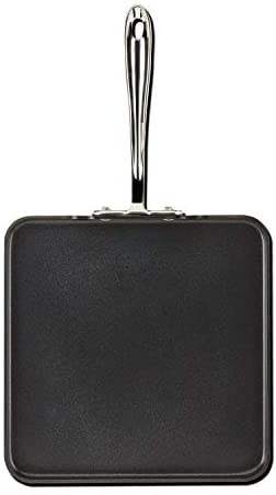 All-Clad E7951364 HA1 Hard Anodized Nonstick Dishwasher Safe PFOA Free 스퀘어 Griddle Cookware 11-Inch Black