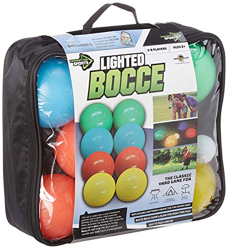 Water 스포츠 Lighted Bocce Ball 세트 Regulation Size Outdoor Glow 다크 Game