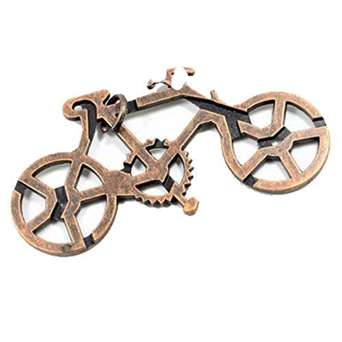 SHUYUE Bicycle 메탈 Puzzle Lock IQ Test Mind Game 토이 Brain Teaser Puzzles Magic Trick 어린이 Adults