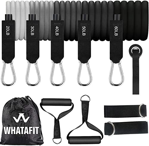 저항밴드 요가 필라테스 홈트 세트 11pcs Exercise Bands Door Anchor Handles 방수 Carry 가방 Legs Ankle Straps Resistance Training Physical Therapy Home Workouts