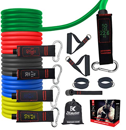 저항밴드 요가 필라테스 홈트 세트 11pcs Exercise Bands Door Anchor 방수 Carry 가방 Legs Ankle Straps Resistance Training Physical Therapy Home Workouts .