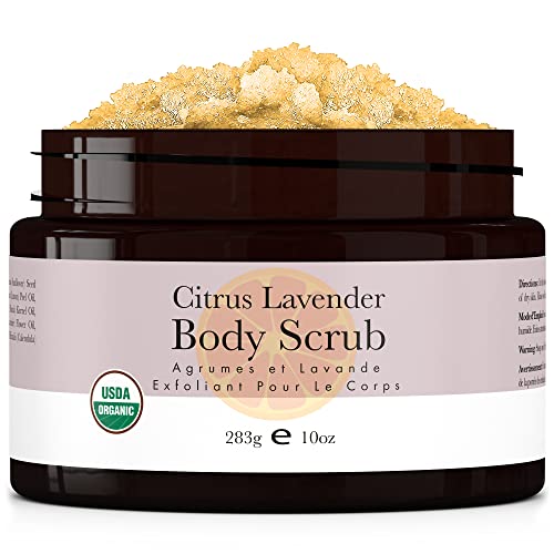 바디스크럽 Organic Body Scrub - Peppermint Tea Tree Sugar Hydrating Exfoliating 여성 & Men Exfoliator Shower Bath