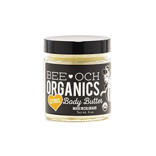 USDA Organic Body Butter Lotion Moisturizer - 100% Chemical Free No artificial fragrance Made Pumpkin Seed Oil Citrus Essential Oils Colorado US