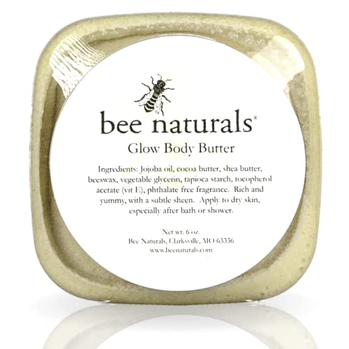 Bee Naturals Glow Body Butter - 비타민 E Enriched Fomulation Pure Nourishment Moisture Your Skin Extremely Rich Emollient Dry 5 Oz