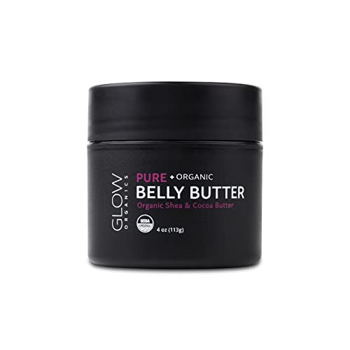 Glow Organics 100% Organic Belly Butter, Prevents Stretch Marks and Firms Skin
