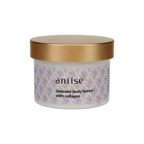 Aniise Body Butter Collagen 라벤더 Coconut oil Infused Pomegranate Avocado All Skin Types Natural Made USA 8 OZ
