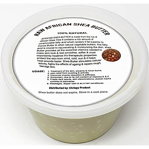 Raw Unrefined African Shea Butter Selections 8 Oz 16 32 - Grade AAA Premium From Ghana Use on Acne Eczema Stretch Marks OZ IVORY