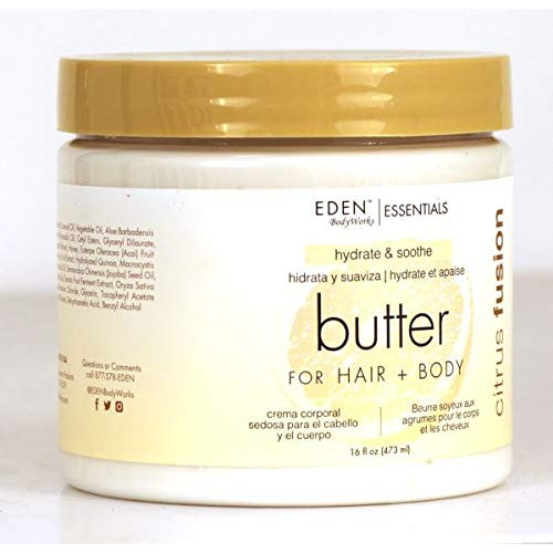 Eden Bodyworks Citrus Fusion 헤어 + Body Butter 16Oz팩 4