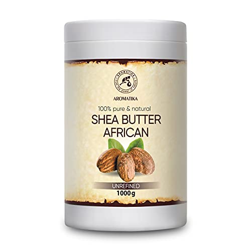 Shea Butter 1000g - Unrefined & Cold Pressed Africa Ghana 100% Pure Natural Body Raw Intensive 케어 Face Hair