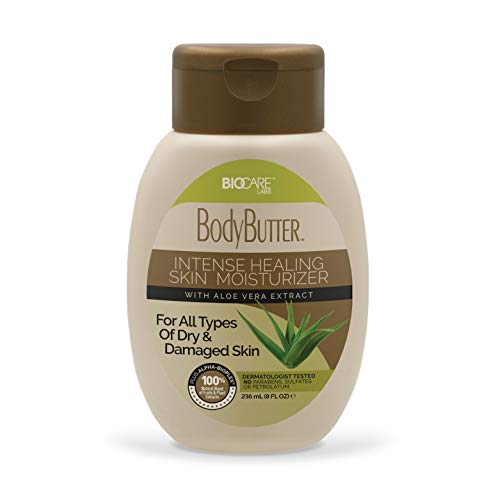 BioCare Labs Moisturizing Body Butter - Hydrating Body Cream W/ Aloe Vera and Cucumber Extracts (Fragrance Free) - Instantly Penetrates and Deeply Renews Skin - Lotion Designed For Dry Skin
