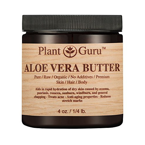 Aloe Vera Body Butter 3 lb. 100% Pure Raw Fresh Natural Cold Pressed. Skin, Hair, Nail Moisturizer, DIY Creams, Balms, Lotions, Soaps.