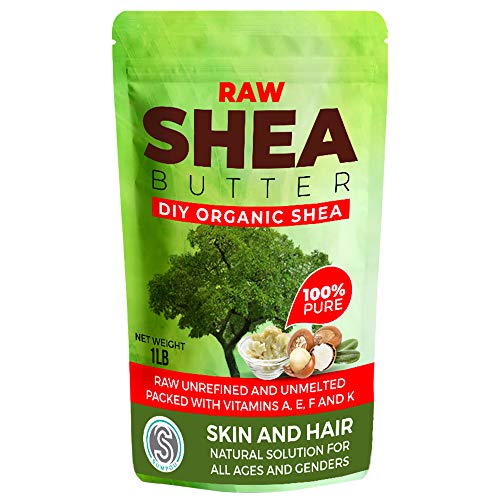 Organic Raw Shea Butter - 8 oz Unrefined Pure 100% Natural Handmade Fragrance Free 헤어 Body &hellip