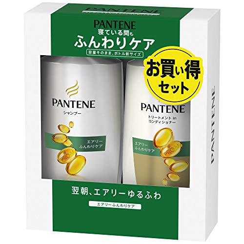 팬틴 에어리 부드럽게 케어 펌프 샴푸+컨디셔너 450ml+400g