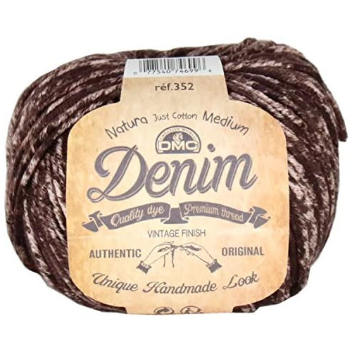 DMC DMC425 Natura Denim Cotton Yarn Thick Approx. 246 ft 75 m