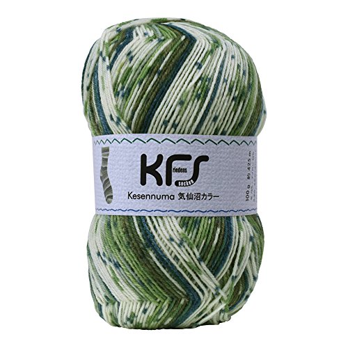 뜨개질 실 오팔 털실 게센누마 컬러 KFS108 숲 그린계 멀티
