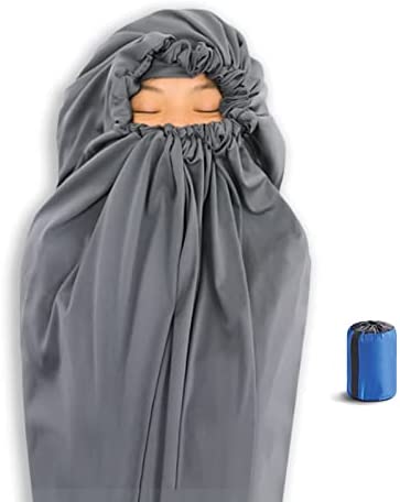Litume Thermolite All Season 슬리핑 가방 Liner Add Up 22F Mummy Sack Backpacking Camping Traveling 경량 Sleep Drawstring Hood E626